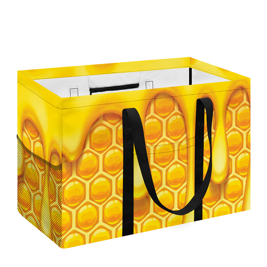 Sweet Honey Bee Hive Print Utility Tote Bag