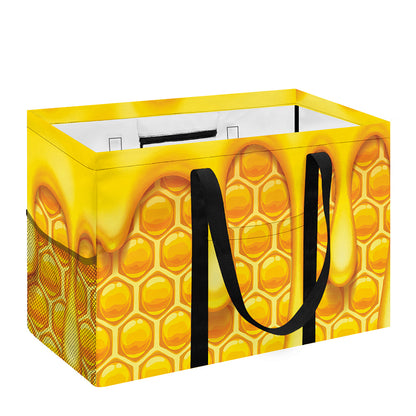 Sweet Honey Bee Hive Print Utility Tote Bag