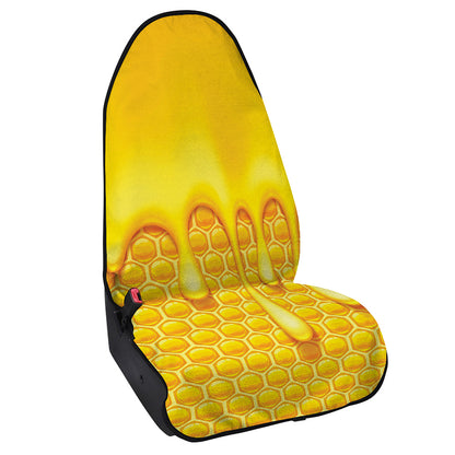 Sweet Honey Bee Hive Print Waterproof Car Seat Cover