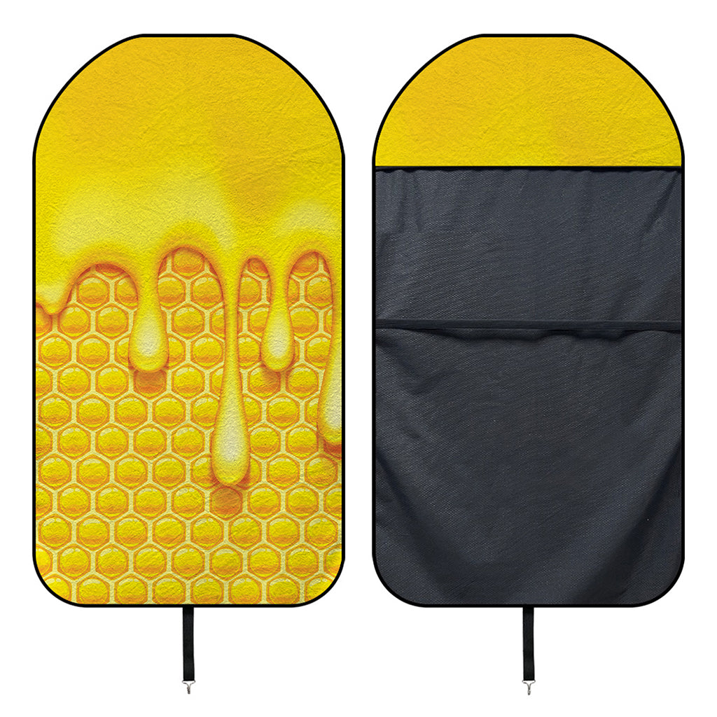 Sweet Honey Bee Hive Print Waterproof Car Seat Cover
