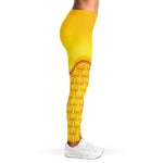 Sweet Honey Bee Hive Print Women's Leggings