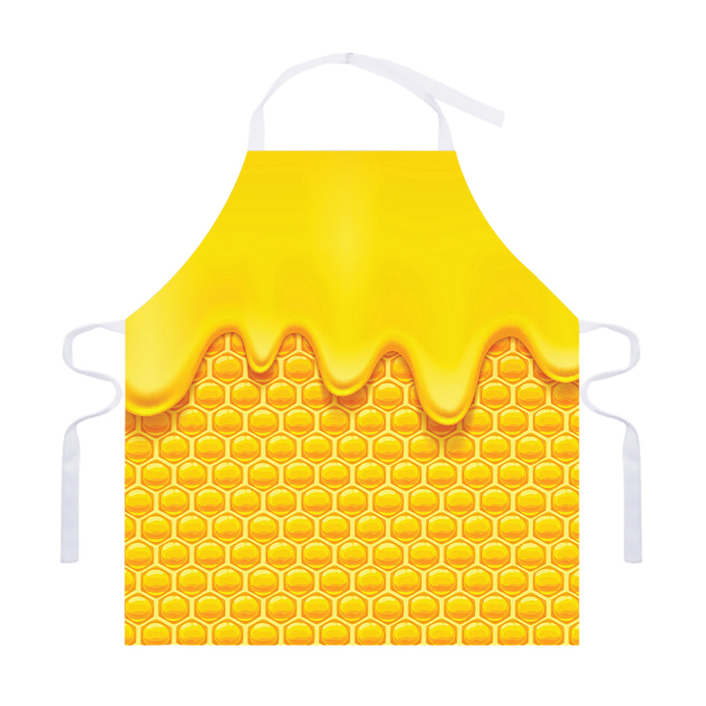 Sweet Honey Honeycomb Print Adjustable Apron