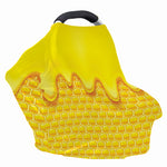 Sweet Honey Honeycomb Print Baby Seat Cover