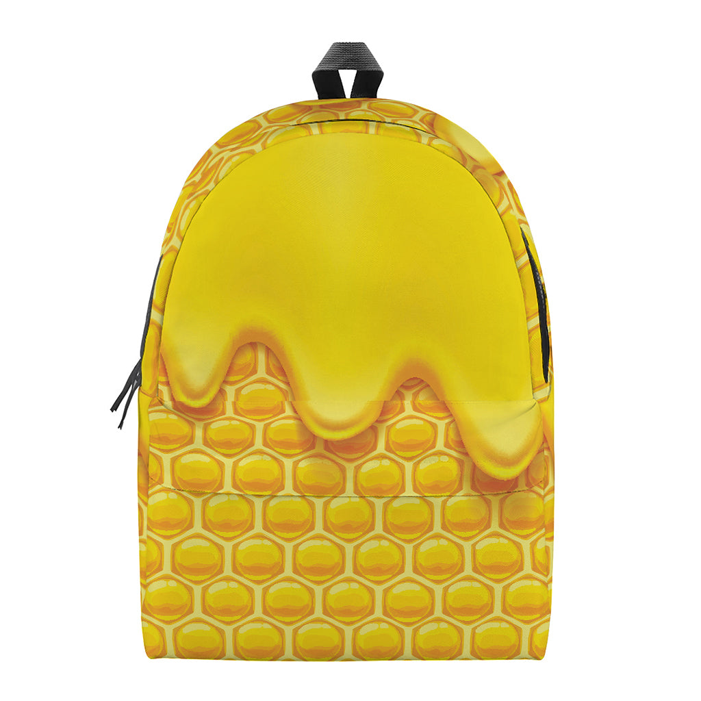 Sweet Honey Honeycomb Print Backpack