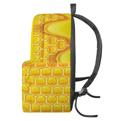 Sweet Honey Honeycomb Print Backpack