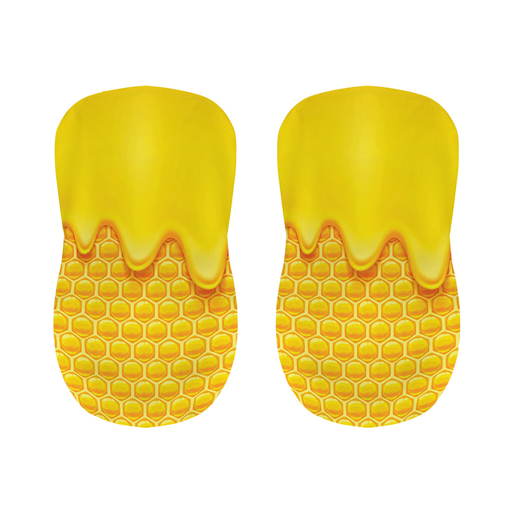 Sweet Honey Honeycomb Print Bar Stool Covers