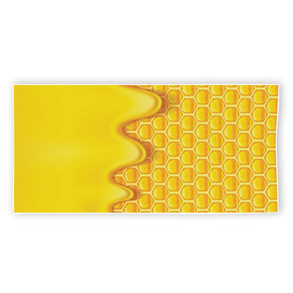 Sweet Honey Honeycomb Print Beach Towel
