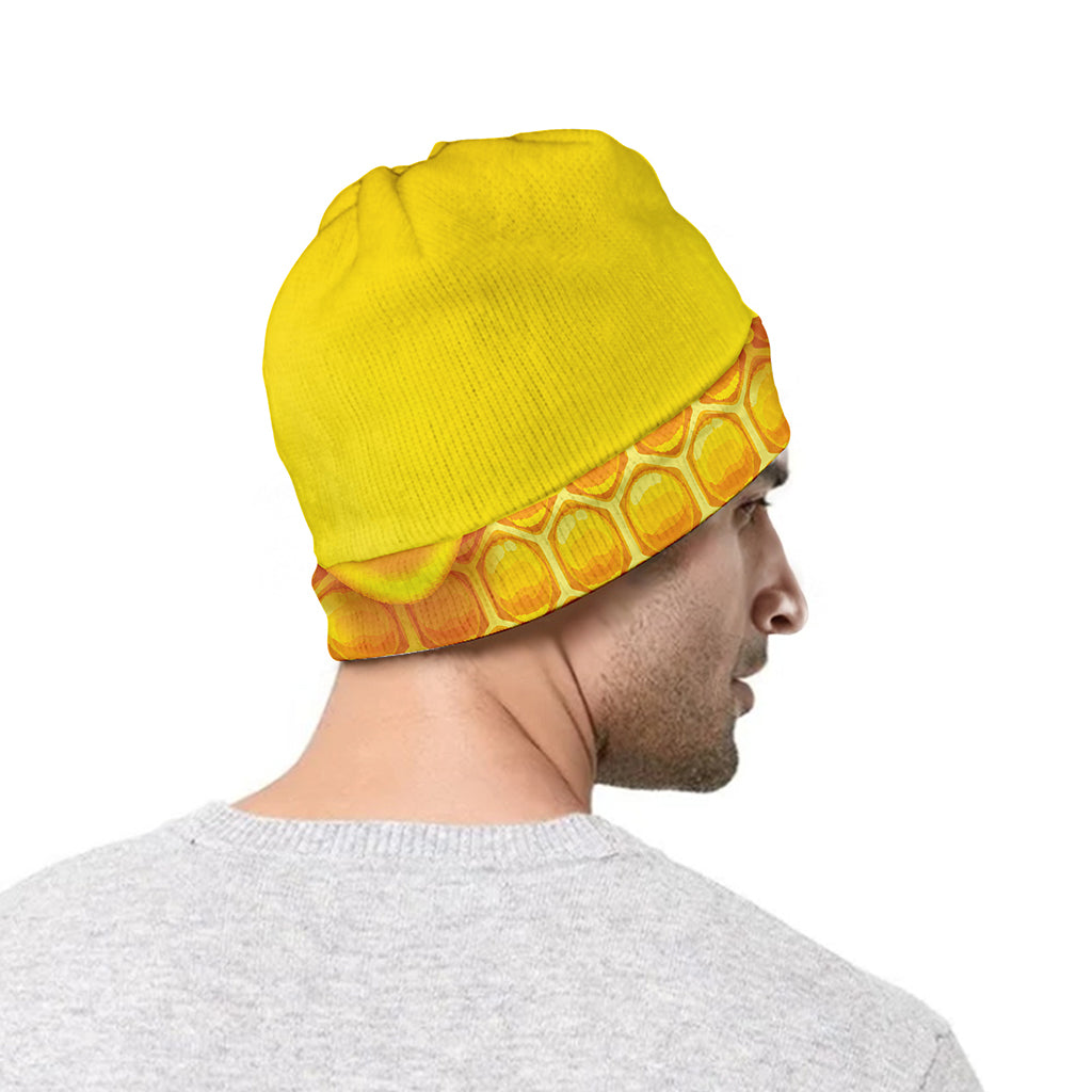 Sweet Honey Honeycomb Print Beanie