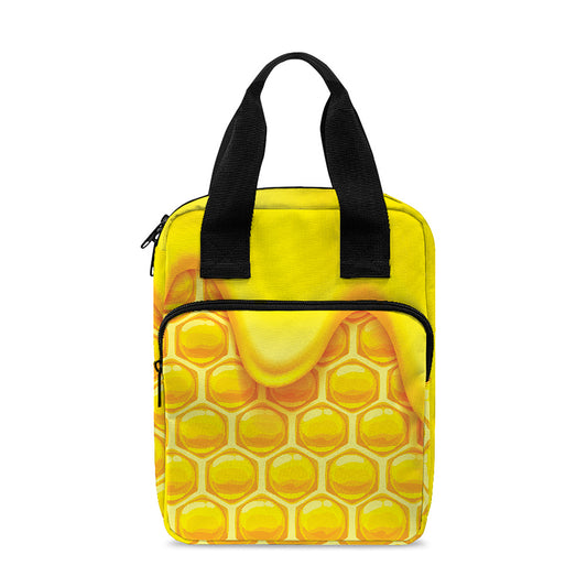 Sweet Honey Honeycomb Print Bible Tote Bag