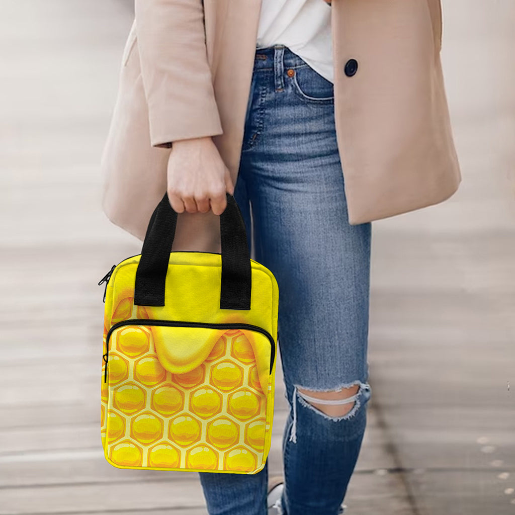 Sweet Honey Honeycomb Print Bible Tote Bag