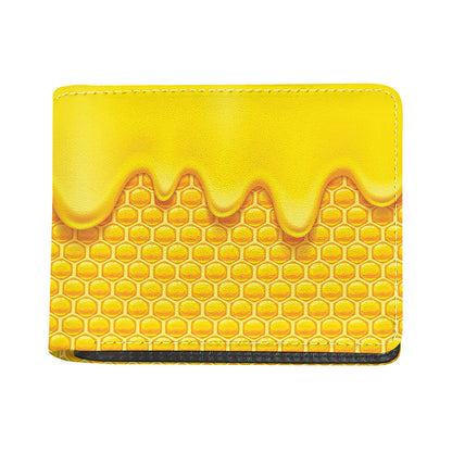 Sweet Honey Honeycomb Print Bifold Wallet