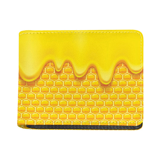 Sweet Honey Honeycomb Print Bifold Wallet