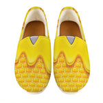 Sweet Honey Honeycomb Print Casual Shoes