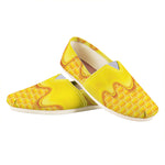 Sweet Honey Honeycomb Print Casual Shoes