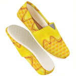 Sweet Honey Honeycomb Print Casual Shoes
