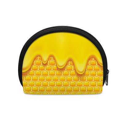 Sweet Honey Honeycomb Print Coin Purse