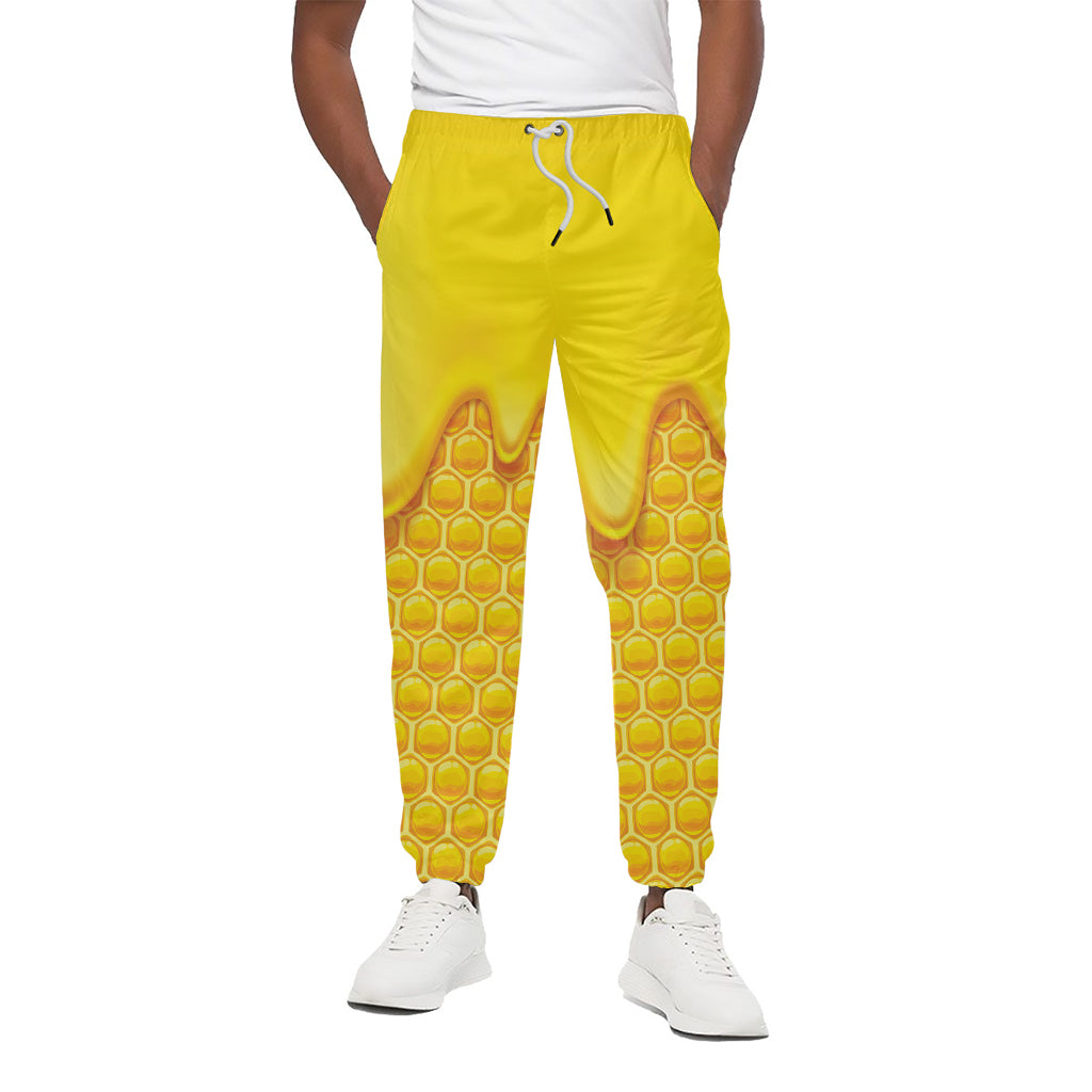 Sweet Honey Honeycomb Print Cotton Pants