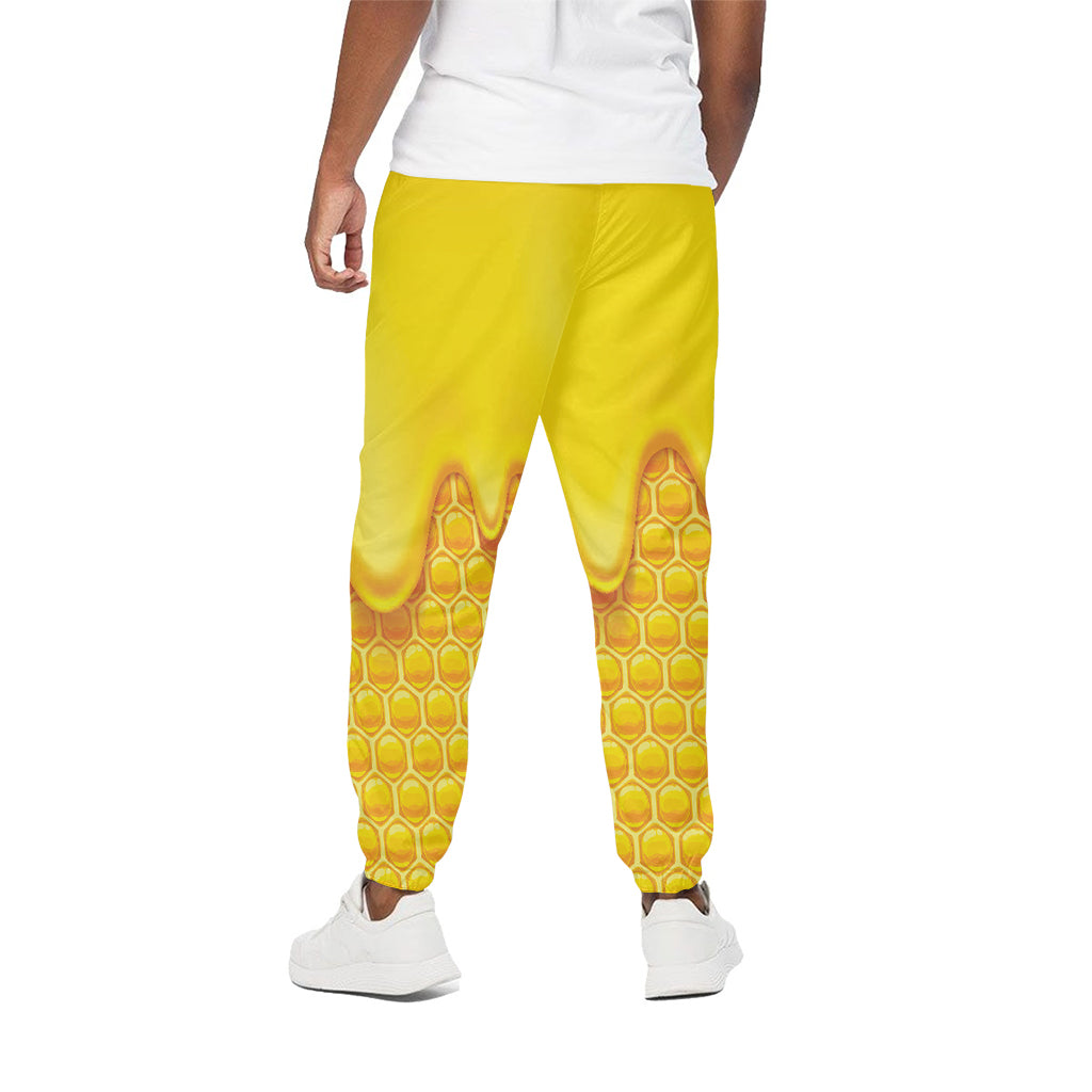 Sweet Honey Honeycomb Print Cotton Pants
