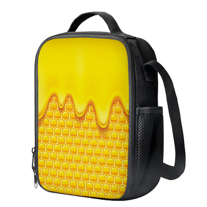 Sweet Honey Honeycomb Print Crossbody Lunch Bag