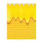 Sweet Honey Honeycomb Print Curtain