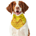 Sweet Honey Honeycomb Print Dog Bandana
