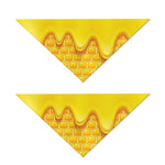 Sweet Honey Honeycomb Print Dog Bandana