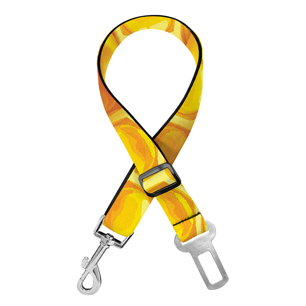 Sweet Honey Honeycomb Print Dog Seat Belt