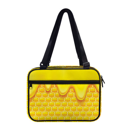 Sweet Honey Honeycomb Print Double Strap Bible Bag