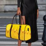 Sweet Honey Honeycomb Print Duffle Bag