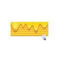 Sweet Honey Honeycomb Print Extended Mouse Pad