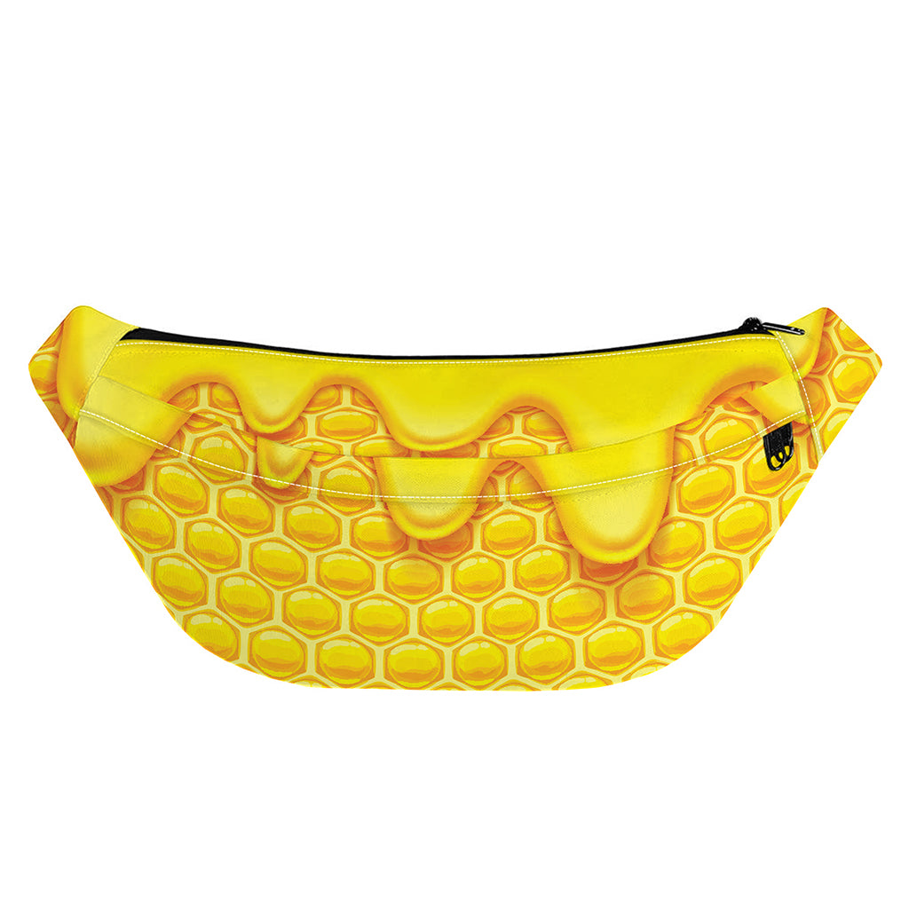Sweet Honey Honeycomb Print Fanny Pack