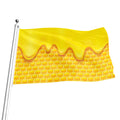 Sweet Honey Honeycomb Print Flag