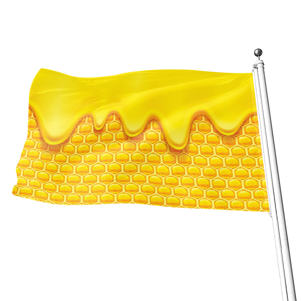 Sweet Honey Honeycomb Print Flag