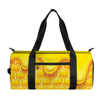 Sweet Honey Honeycomb Print Gym Bag
