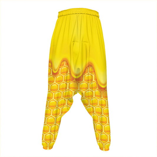 Sweet Honey Honeycomb Print Hammer Pants