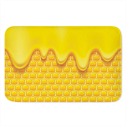 Sweet Honey Honeycomb Print Indoor Door Mat