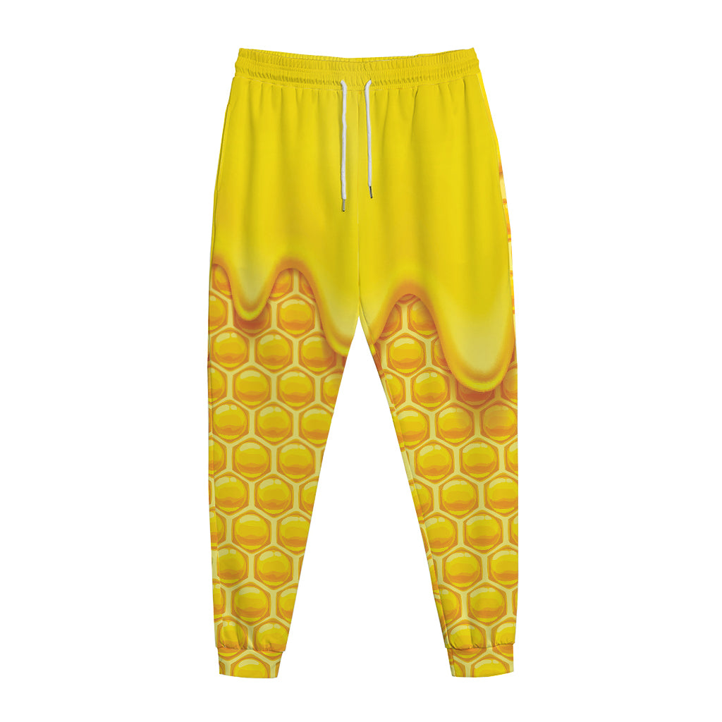 Sweet Honey Honeycomb Print Jogger Pants