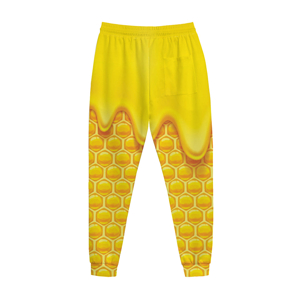 Sweet Honey Honeycomb Print Jogger Pants