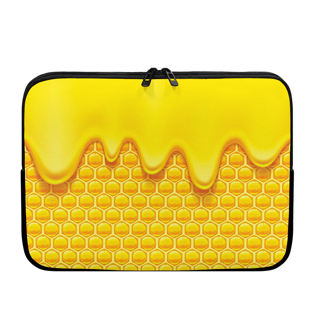 Sweet Honey Honeycomb Print Laptop Sleeve