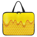 Sweet Honey Honeycomb Print Laptop Sleeve With Handle