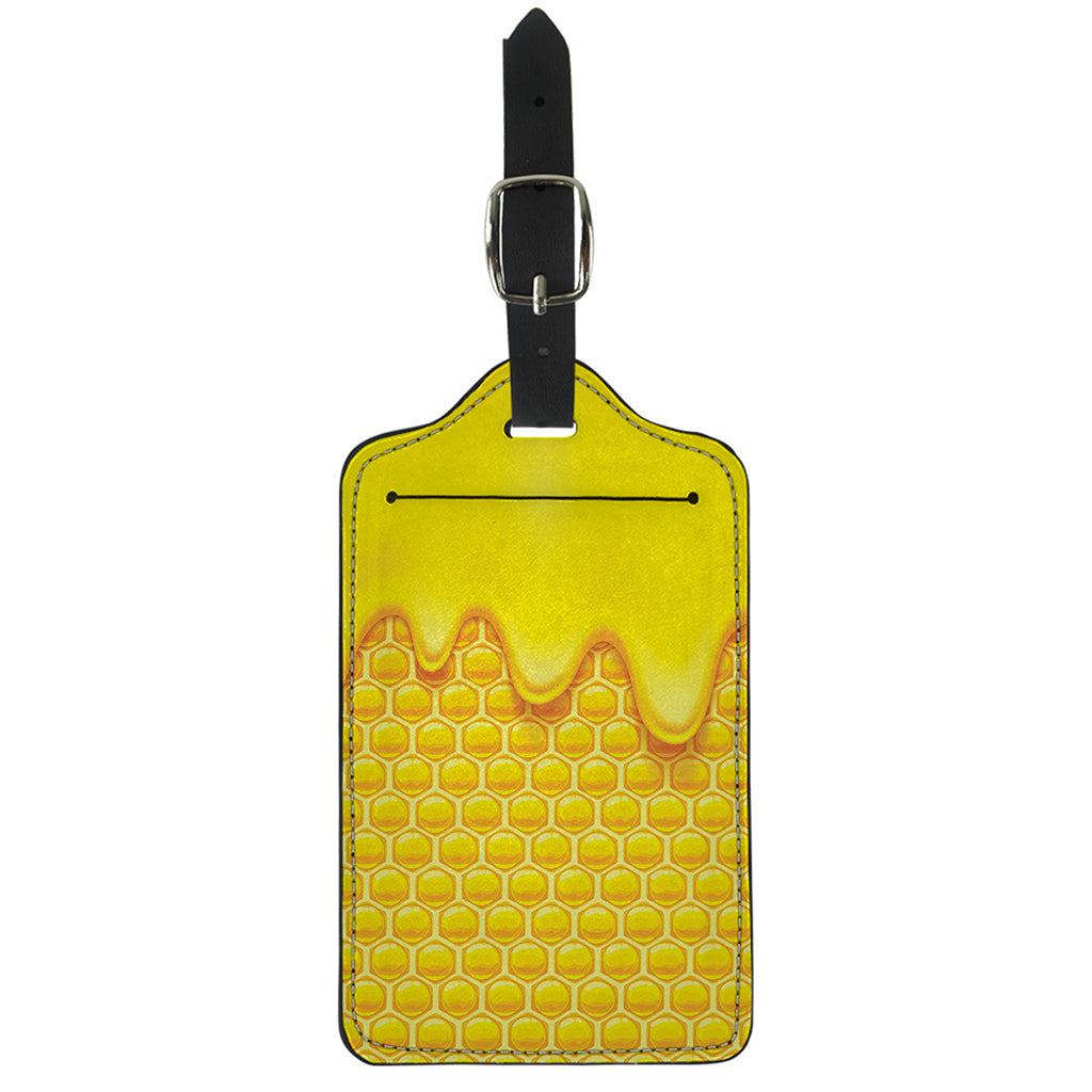 Sweet Honey Honeycomb Print Luggage Tag