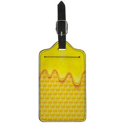 Sweet Honey Honeycomb Print Luggage Tag