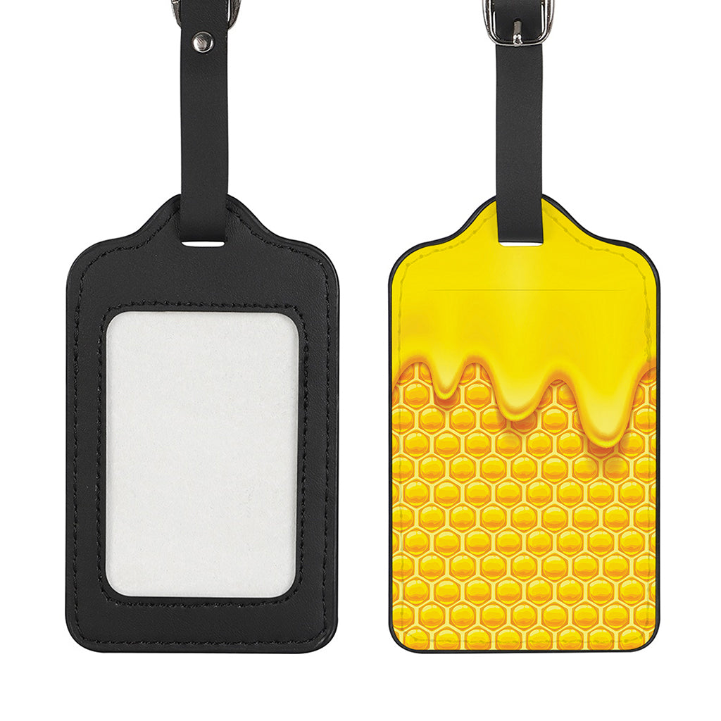 Sweet Honey Honeycomb Print Luggage Tag