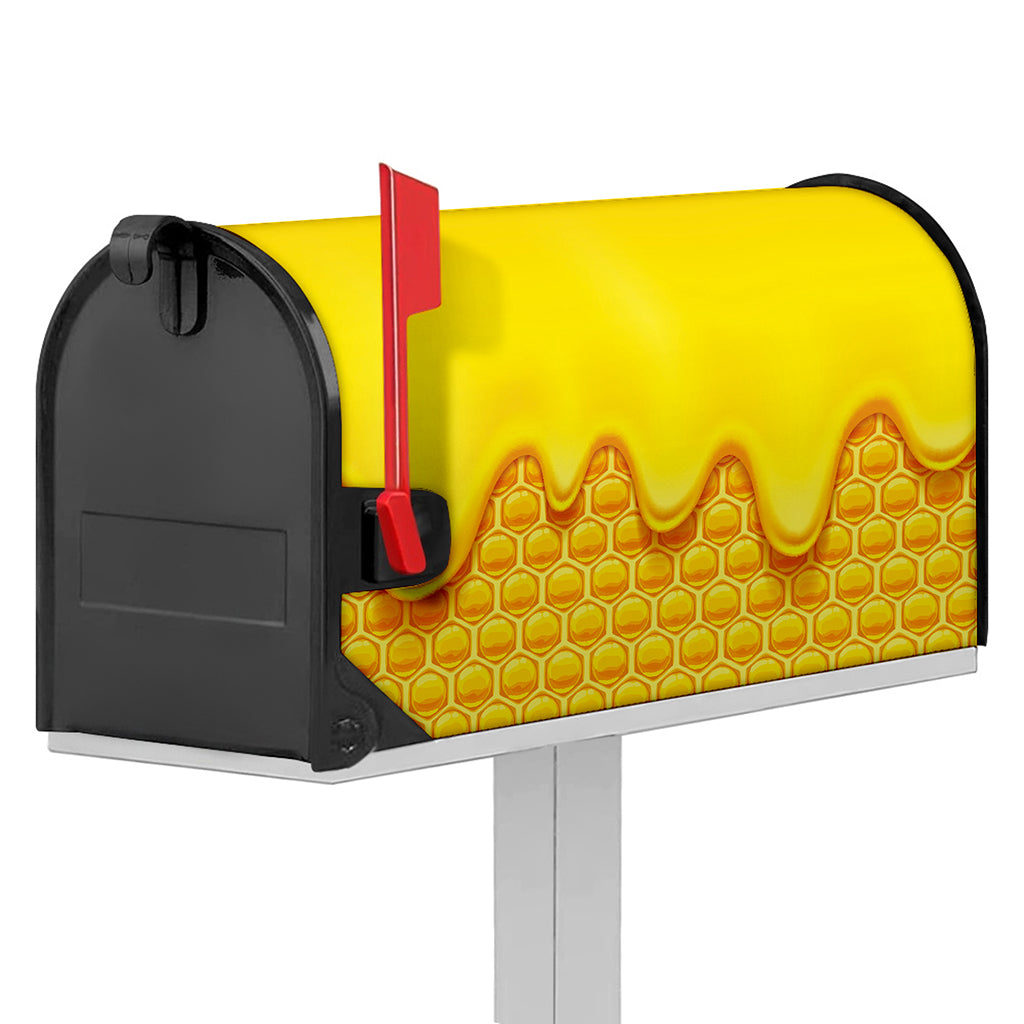 Sweet Honey Honeycomb Print Mailbox Cover