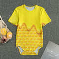Sweet Honey Honeycomb Print Men's Bodysuit