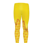 Sweet Honey Honeycomb Print Men's leggings