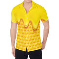 Sweet Honey Honeycomb Print Men's Shirt