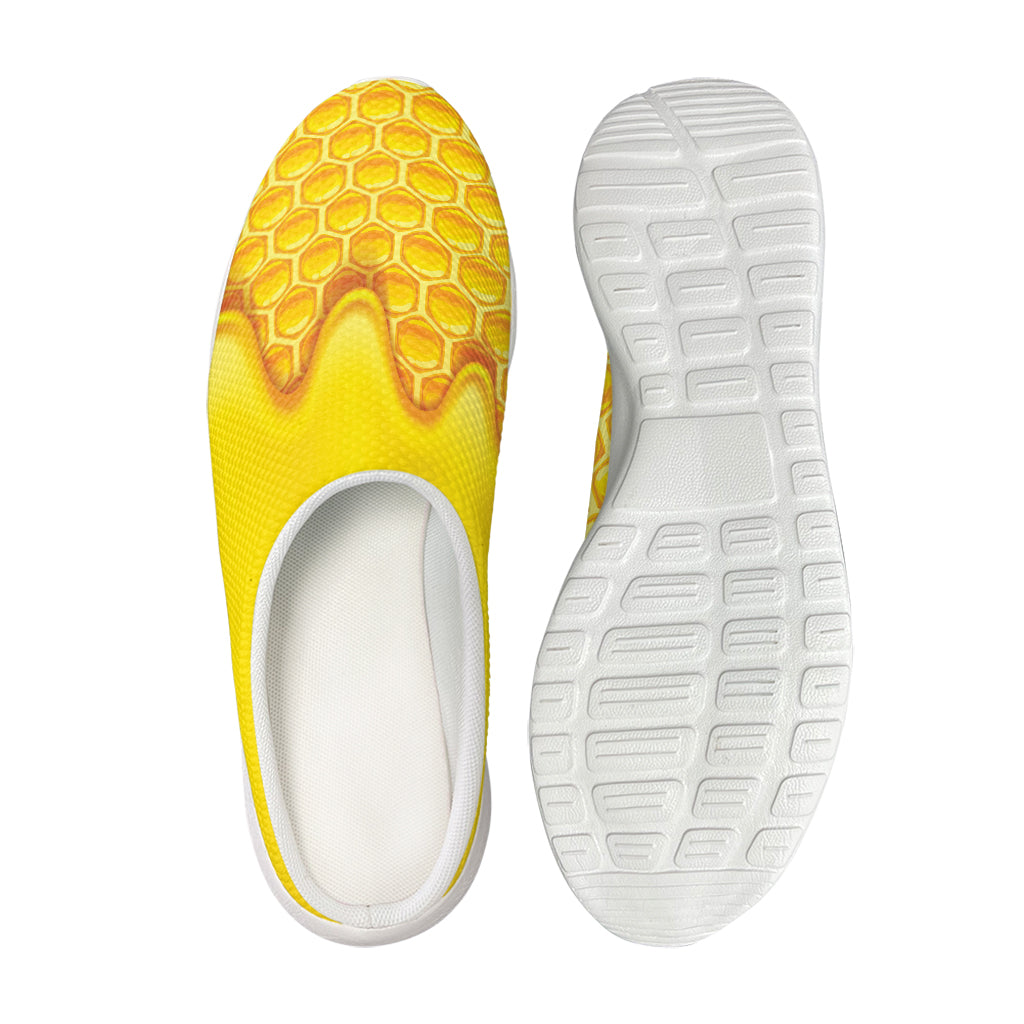 Sweet Honey Honeycomb Print Mesh Casual Shoes