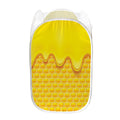 Sweet Honey Honeycomb Print Mesh Laundry Hamper