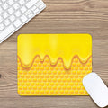Sweet Honey Honeycomb Print Mouse Pad